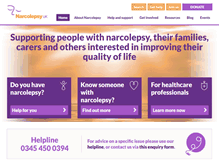 Tablet Screenshot of narcolepsy.org.uk